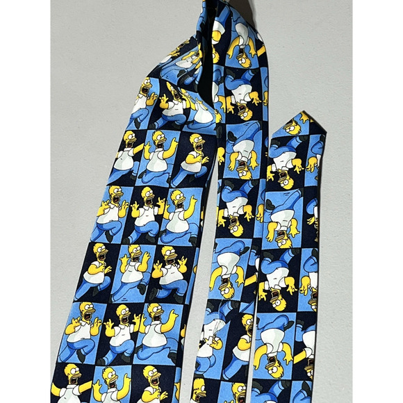 The Simpsons Bart Simpson Tie Cartoon Comic Mens Necktie - Picture 3 of 9